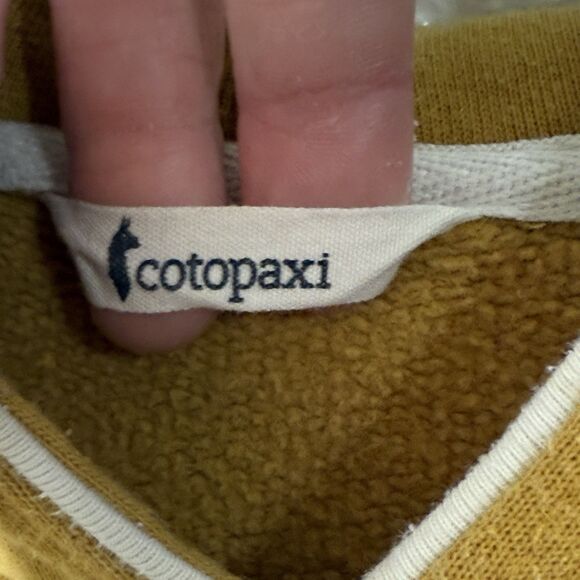 Cotopaxi Sunny Side Womens M Yellow Pullover Graphic Outdoors Hoodie Cotton - Picture 4 of 9